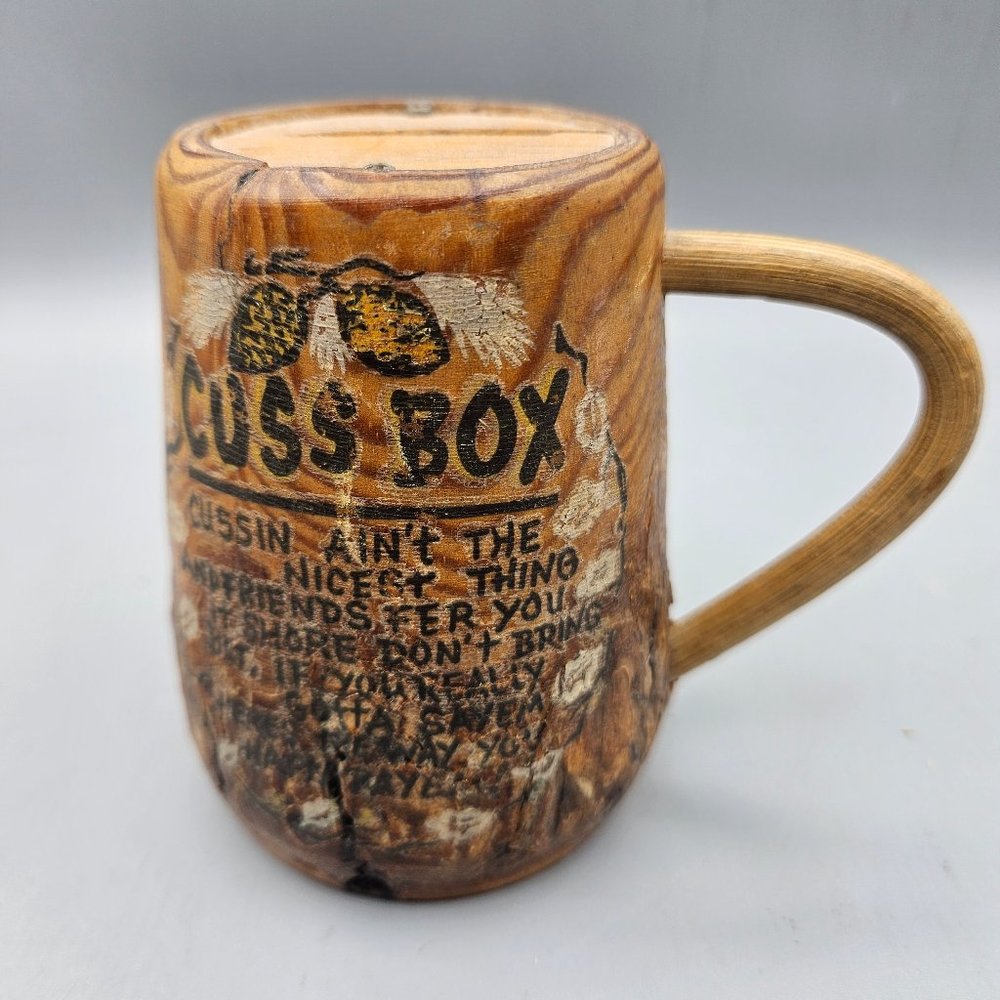 1950s Live edge CUSS BOX
